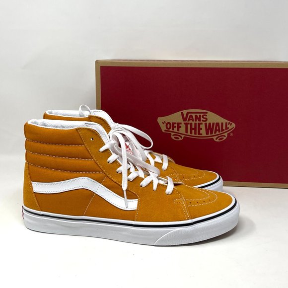 💖MEGA SALE💖Vans Sk8 Hi Man's Skateboarding Orange Suede Canvas VN0A5KRH8ED - Picture 7 of 11